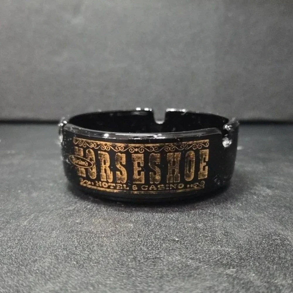 Horseshoe Hotel & Casino Ashtray, Vintage‎ Las Vegas Souvenir Keepsake, Accent